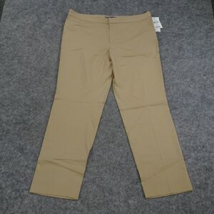 Ralph Lauren Pants‎ Womens 14 Purple Label Flat Front Tan Lightweight Wool B